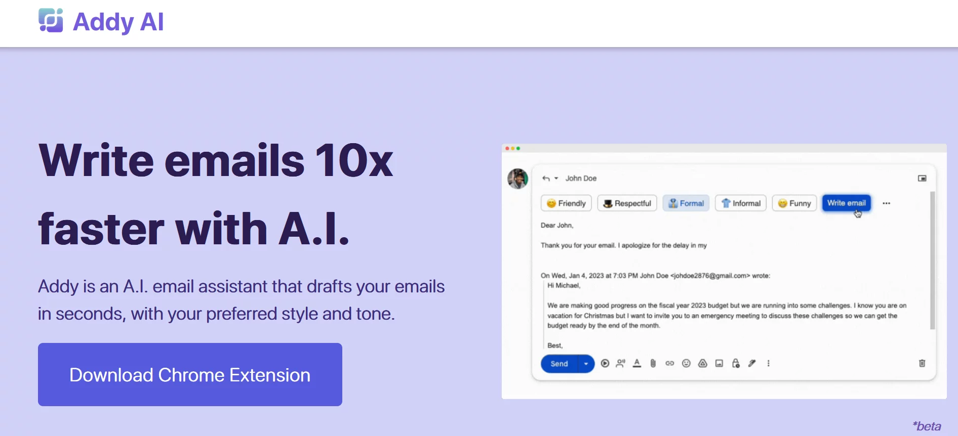  AI email assistant that can compose and reply to