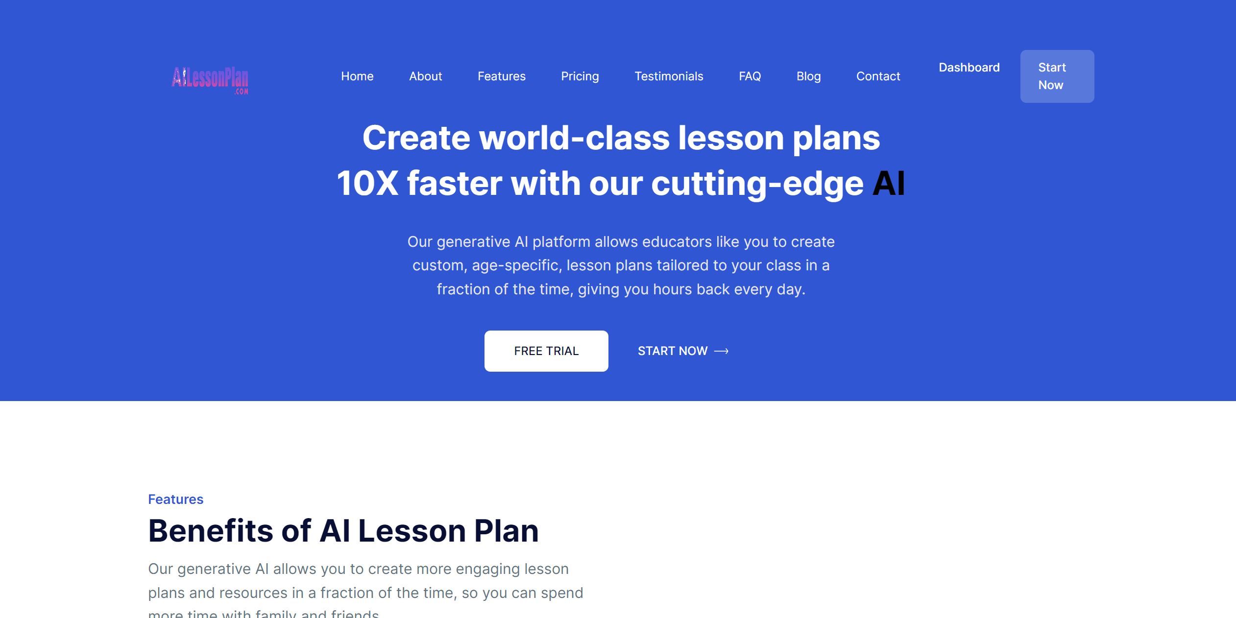  Create world-class lesson plans 10X faster with