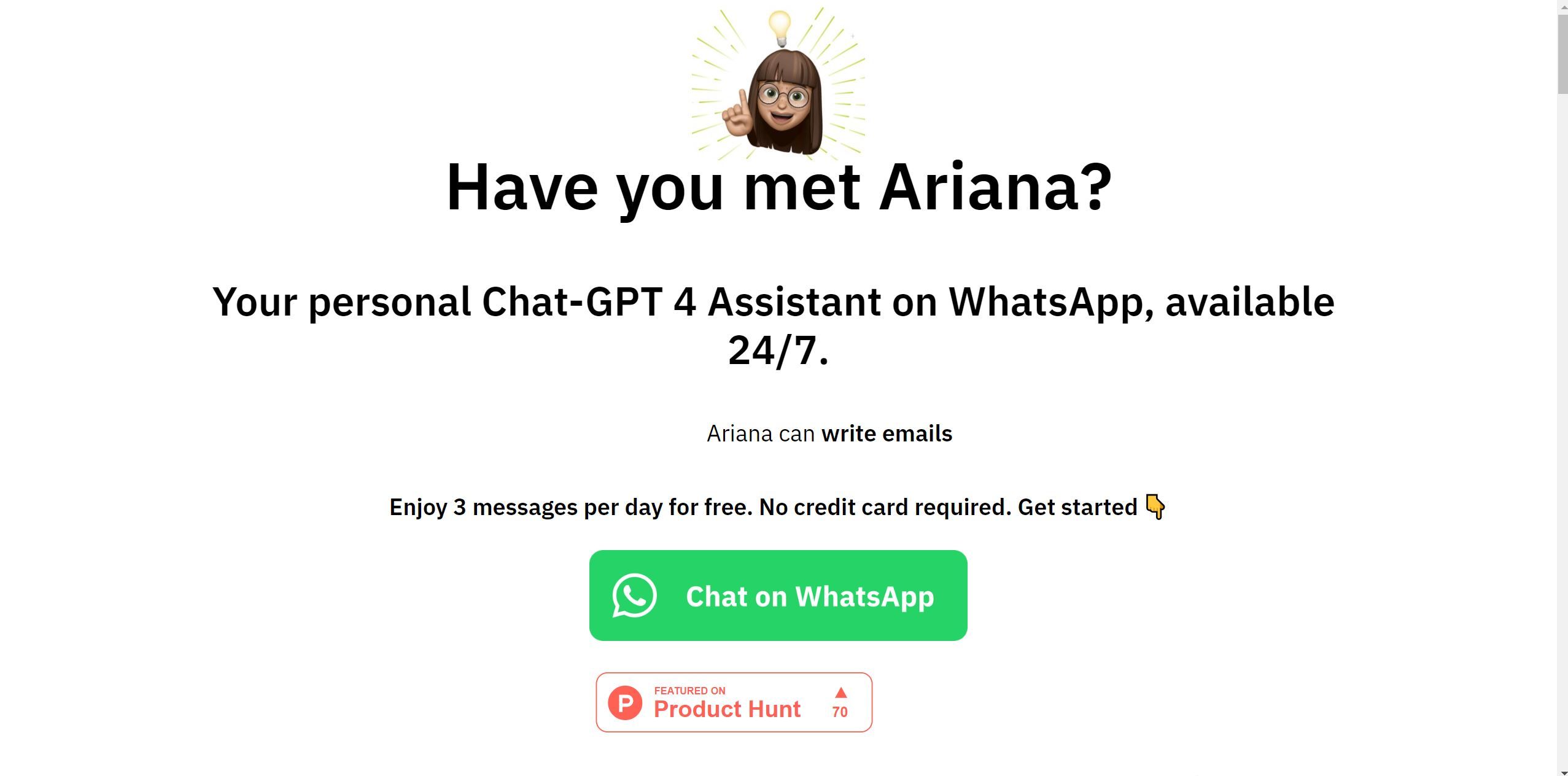  WhatsApp chatbot handled daily tasks/answered