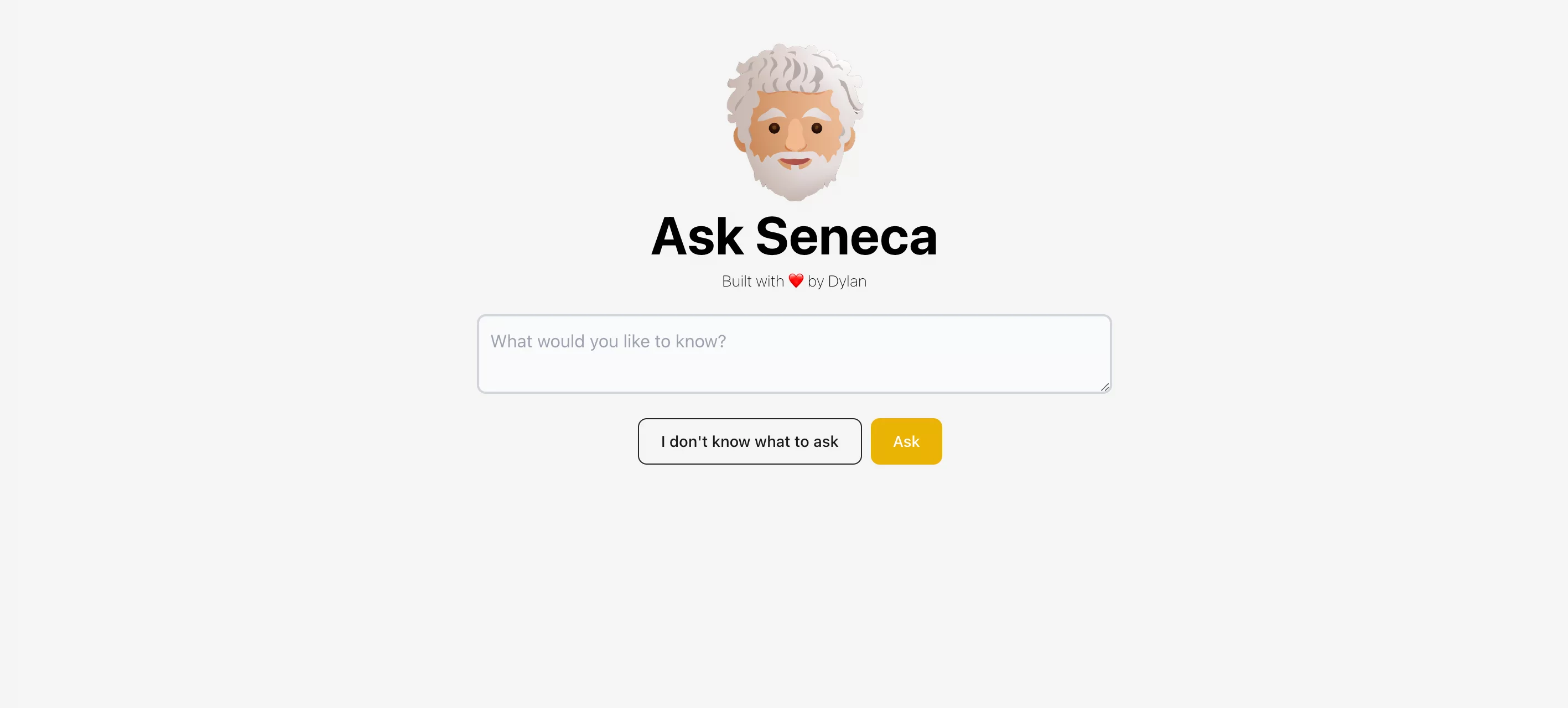  A tool to answer questions about Seneca