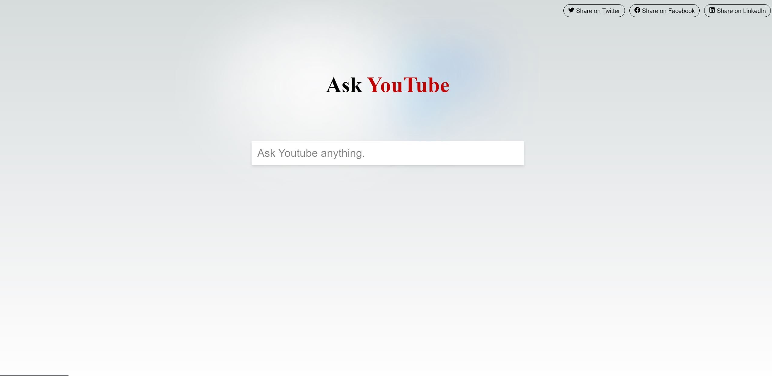  AskYoutube is an AI-powered tool that allows