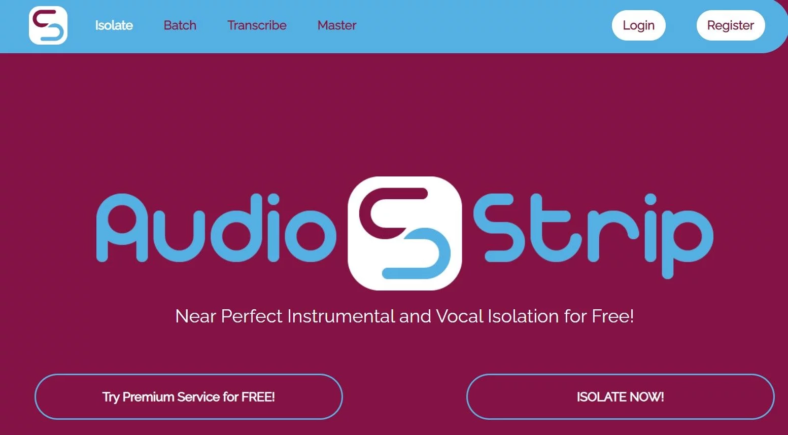  Isolate vocals/instruments for free!