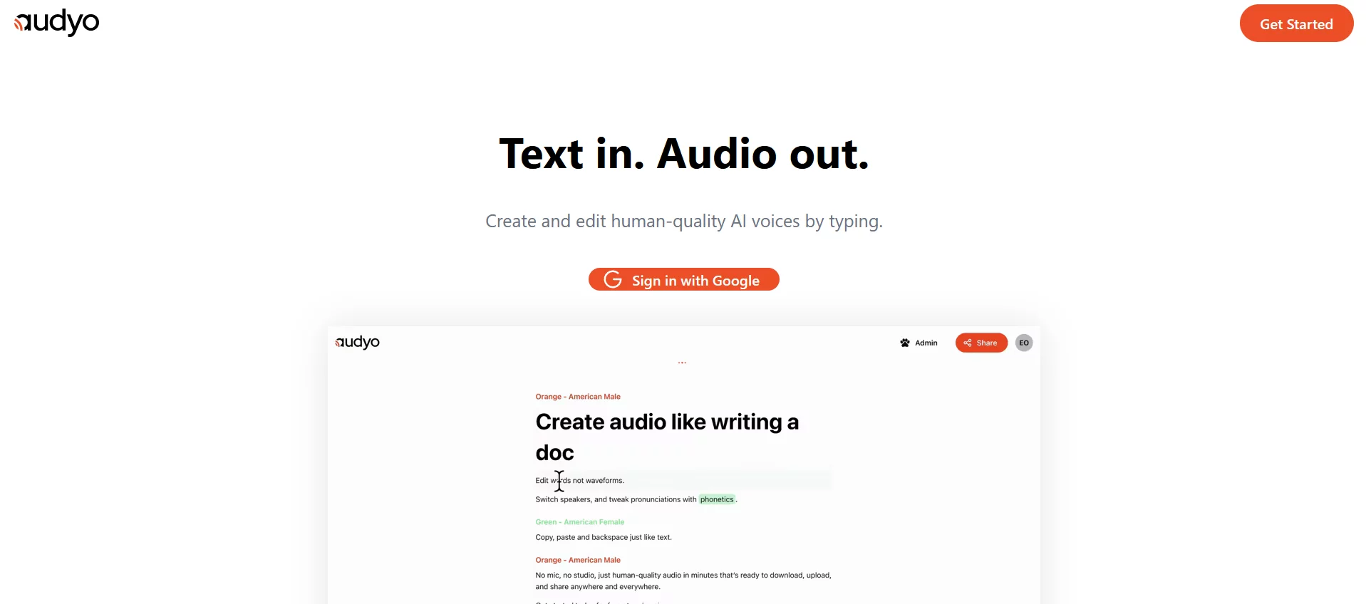  Create audio like writing a doc