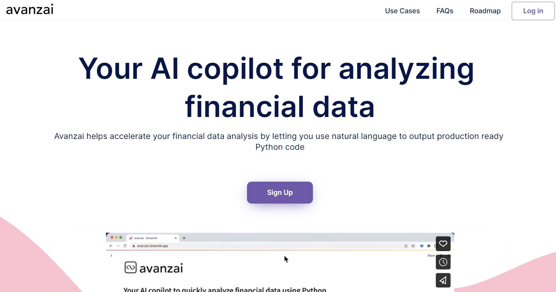  AI copilot for analyzing financial data
