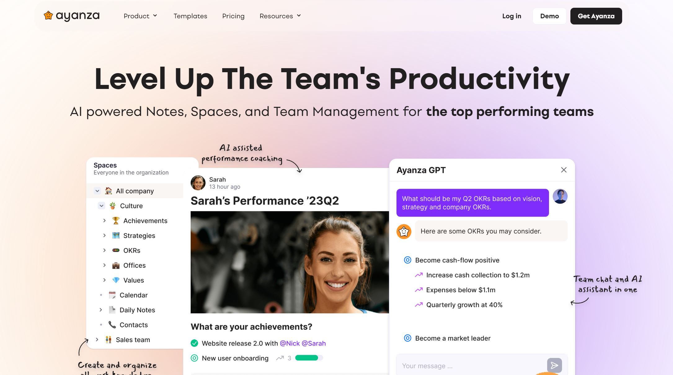  AI powered Notes, Spaces, and Team Management for