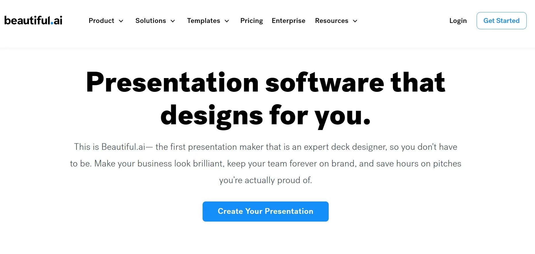  Presentation software that designs for you.