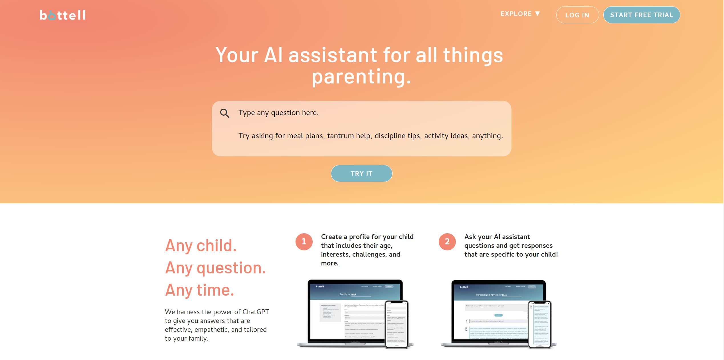  Your AI assistant for all things parenting.