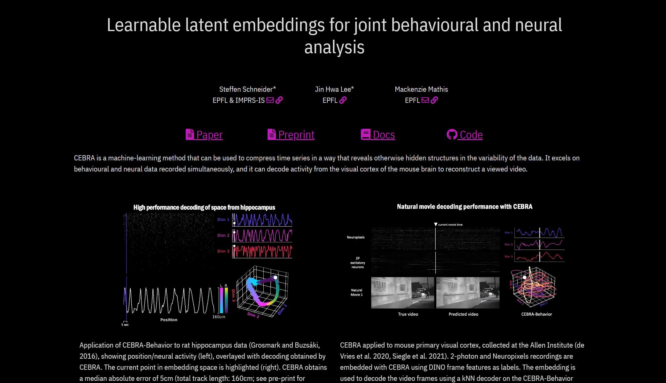  Learnable latent embeddings for joint behavioral