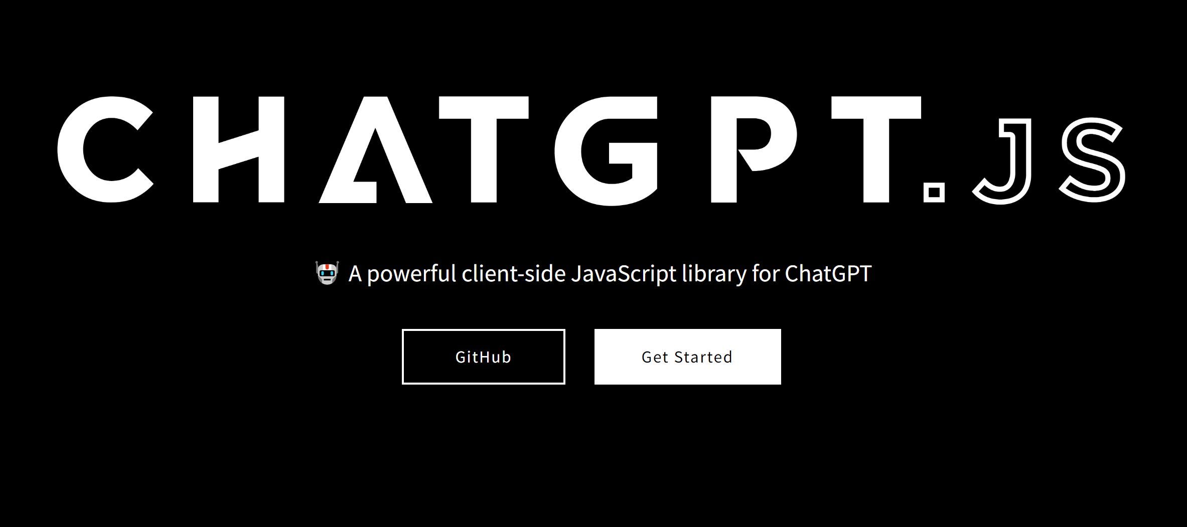  Powerful JavaScript library for ChatGPT