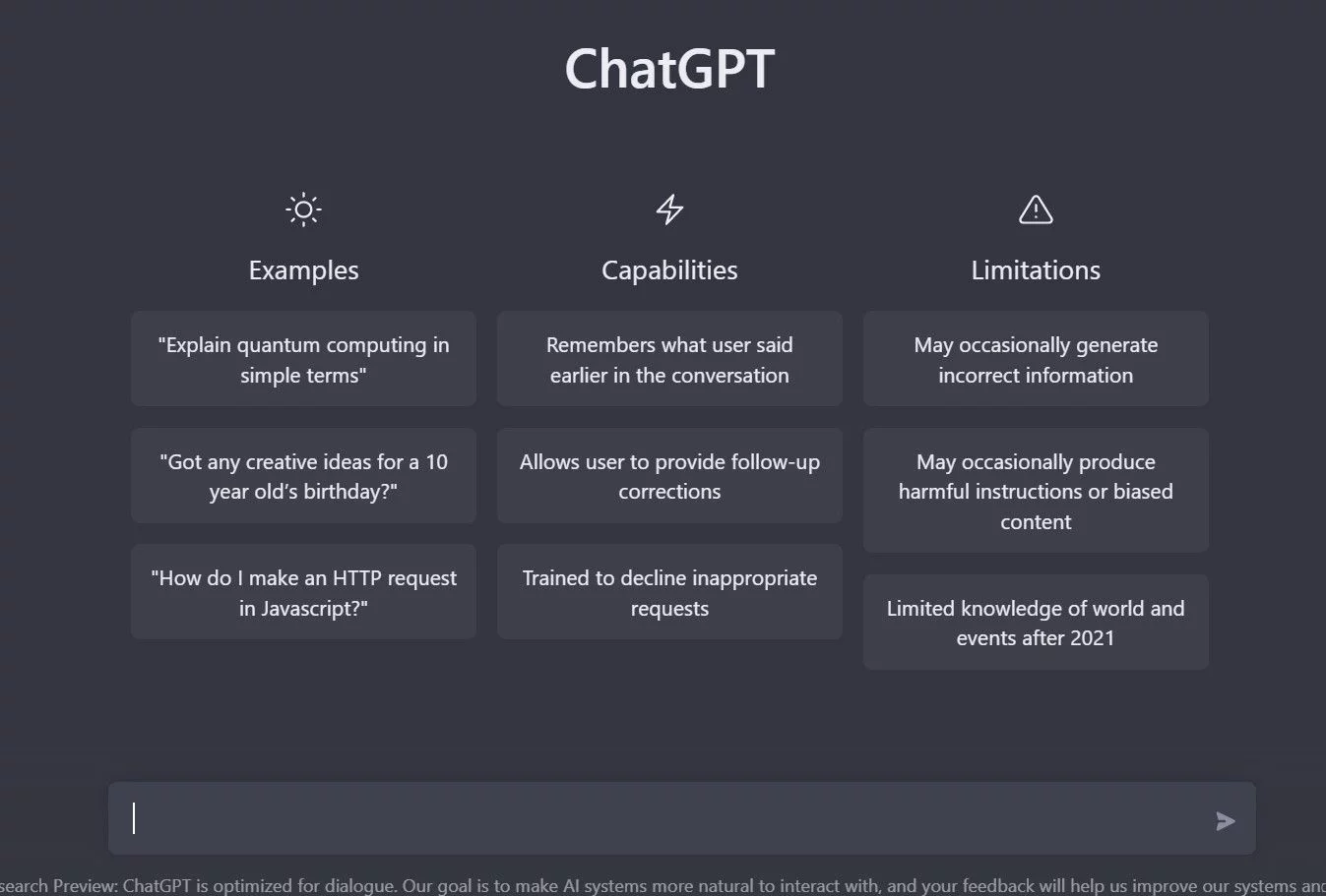  ChatGPT optimizes language models for dialogue