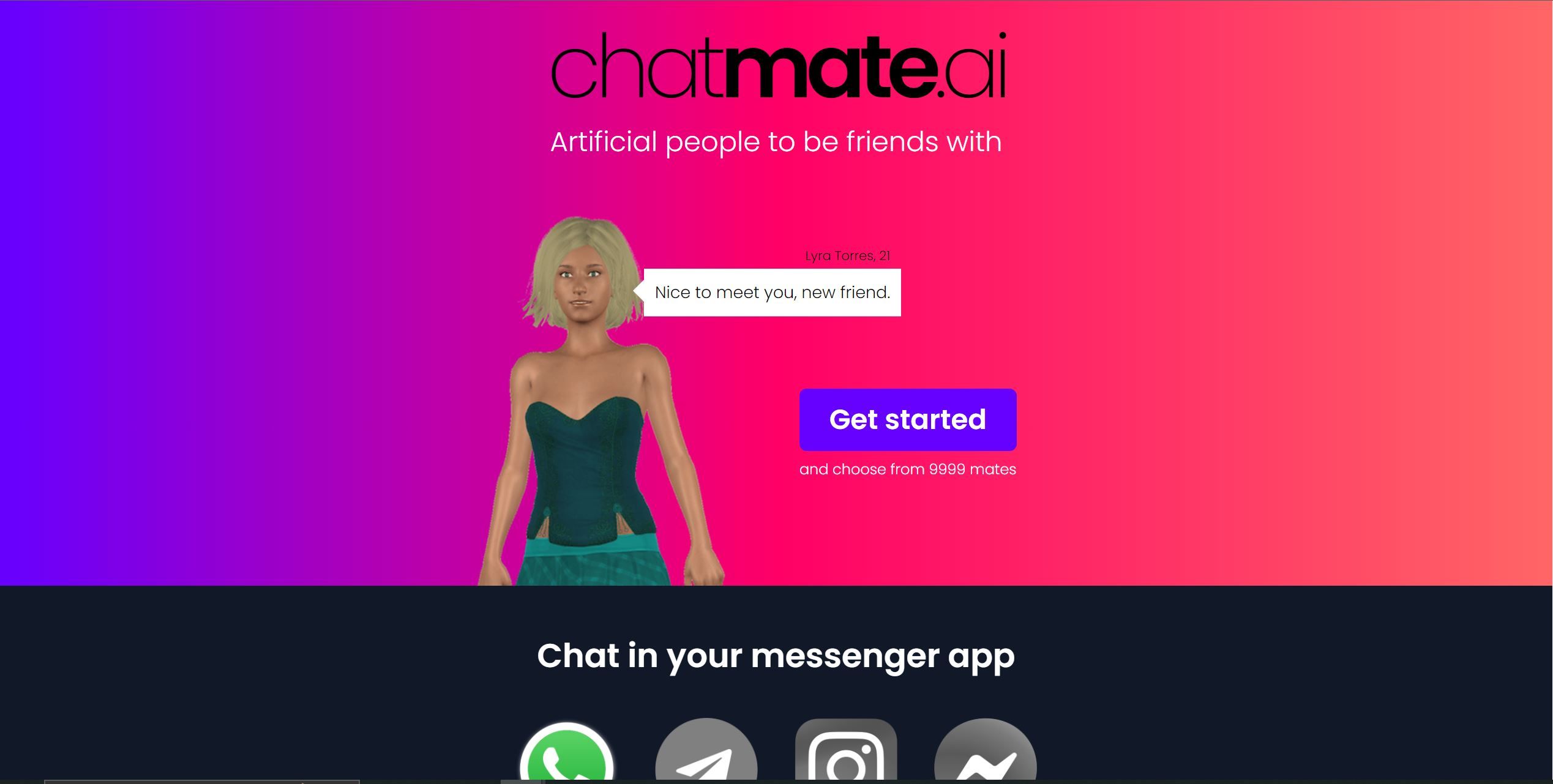  Interactive chatbot simulating personal