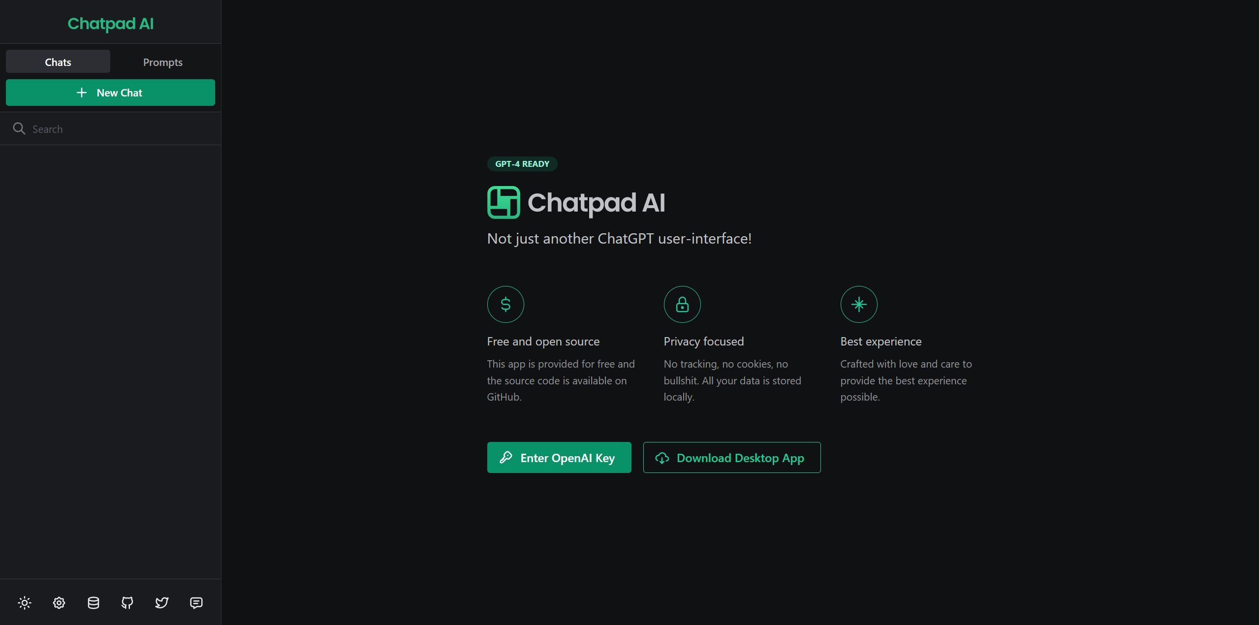  Chat interface for ChatGPT platform.