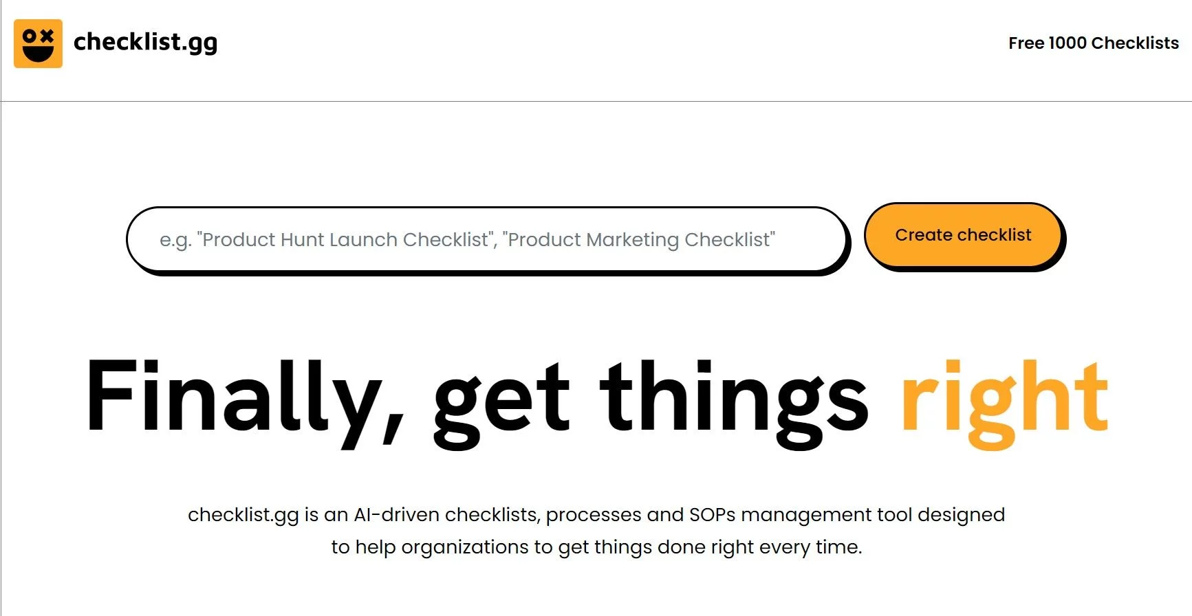  AI-driven checklists, processes & SOPs management