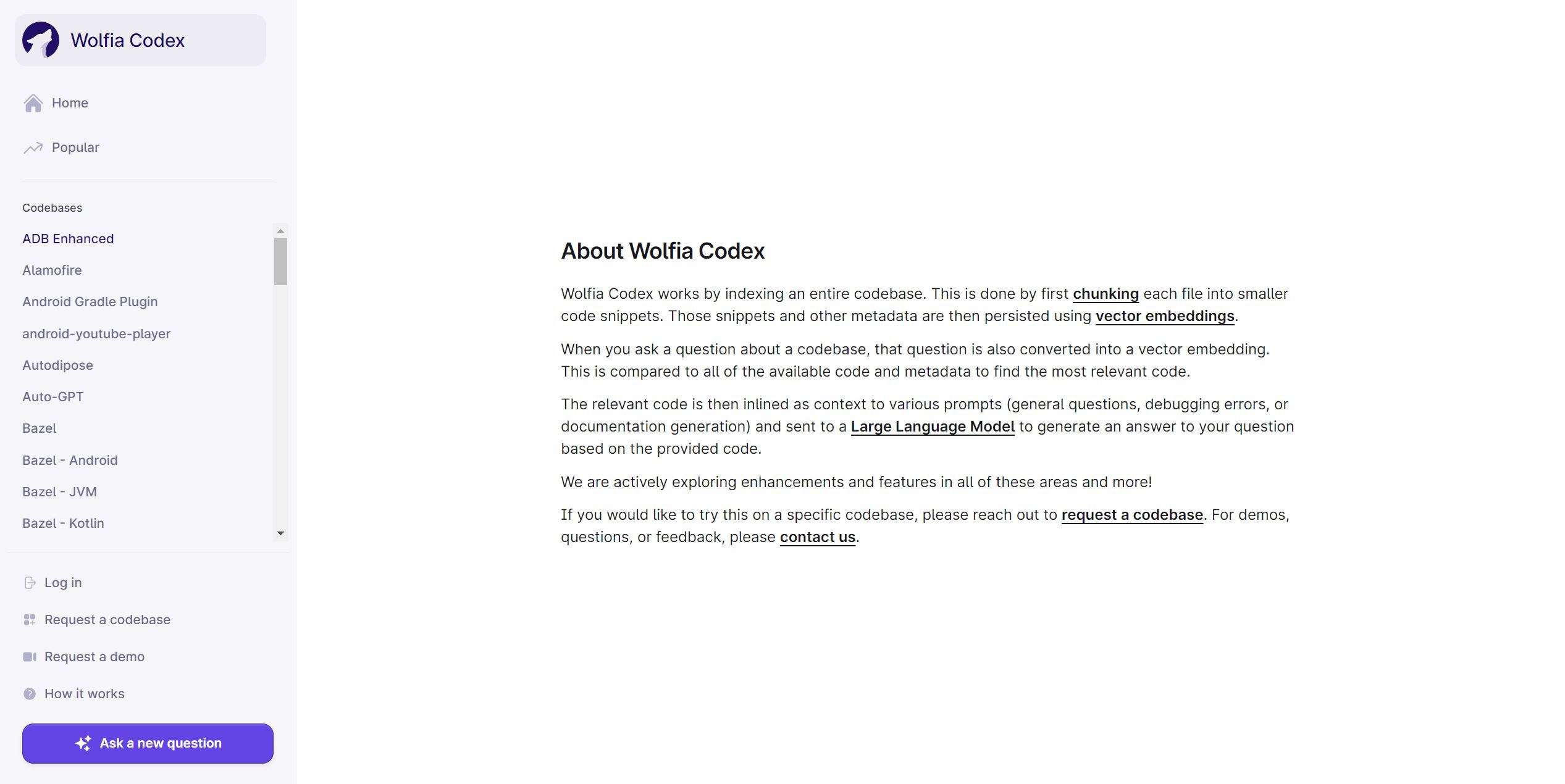  Codex by Wolfia is an AI-powered tool designed to