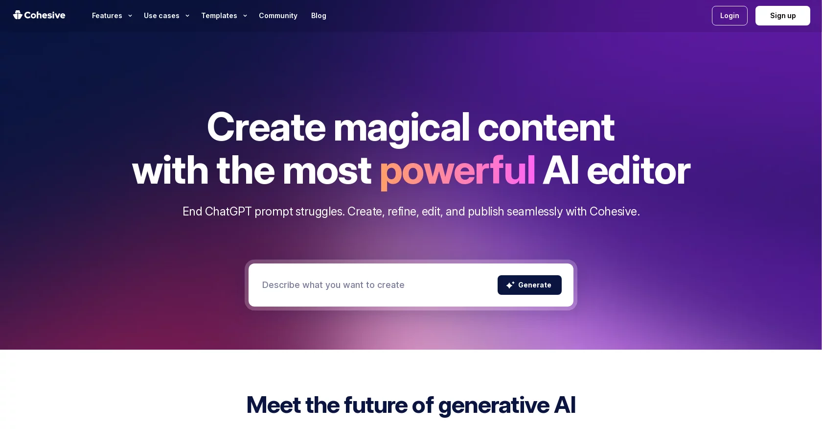  The most powerful AI editor that amplifies your