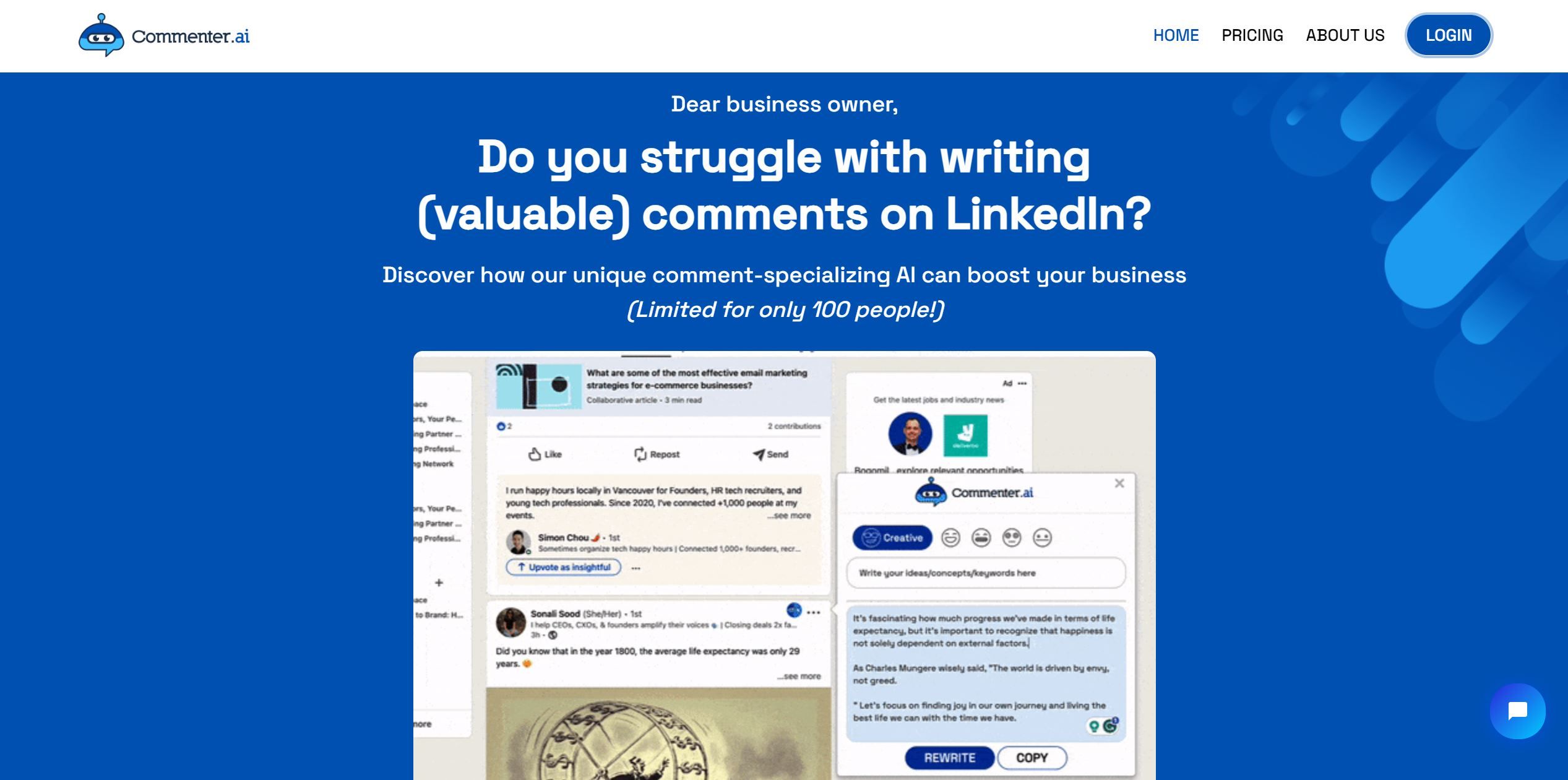  Generating LinkedIn comments more efficiently.