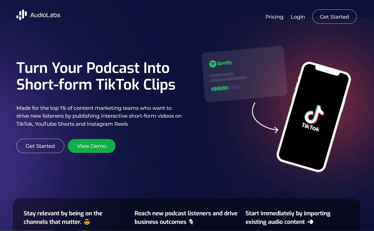  Turn podcast into short-form videos ideal for