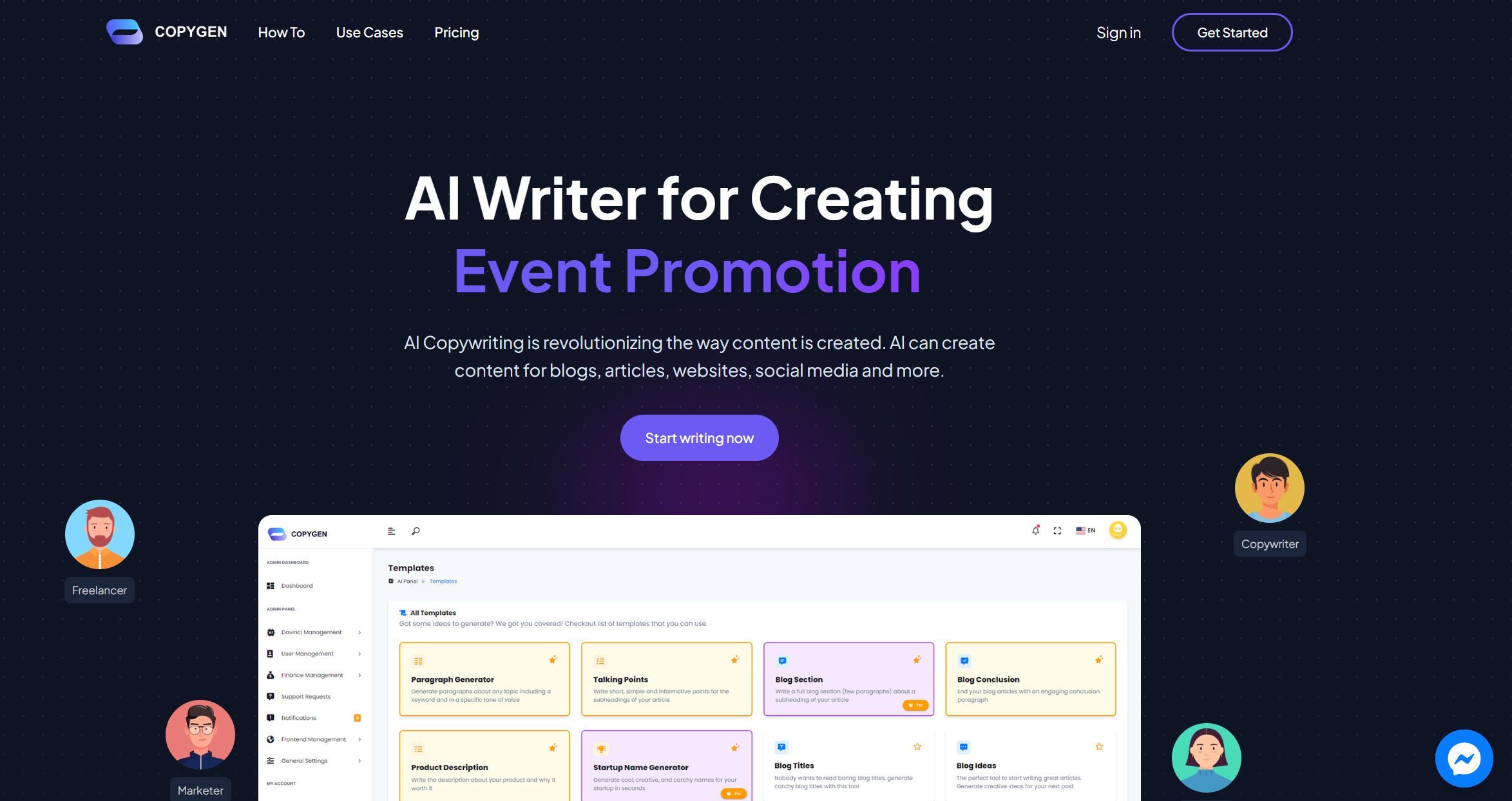  AI-powered content generator for web, social, and