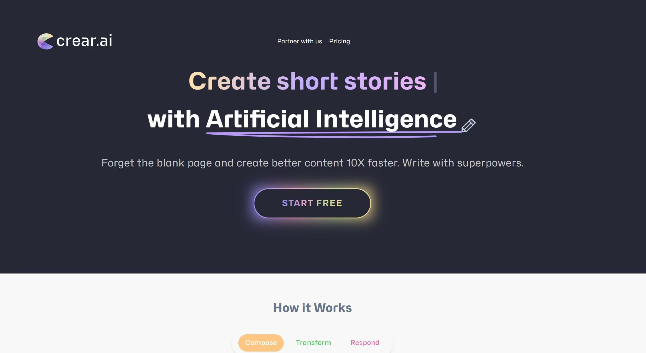  Write better content, faster with Crear.ai's AI