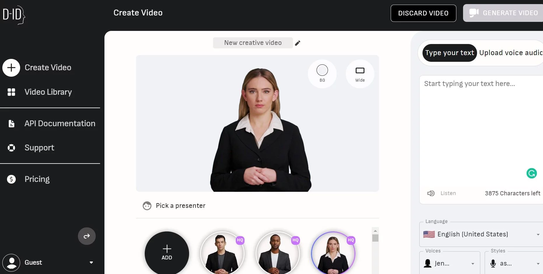  AI-powered platform to create talking avatars