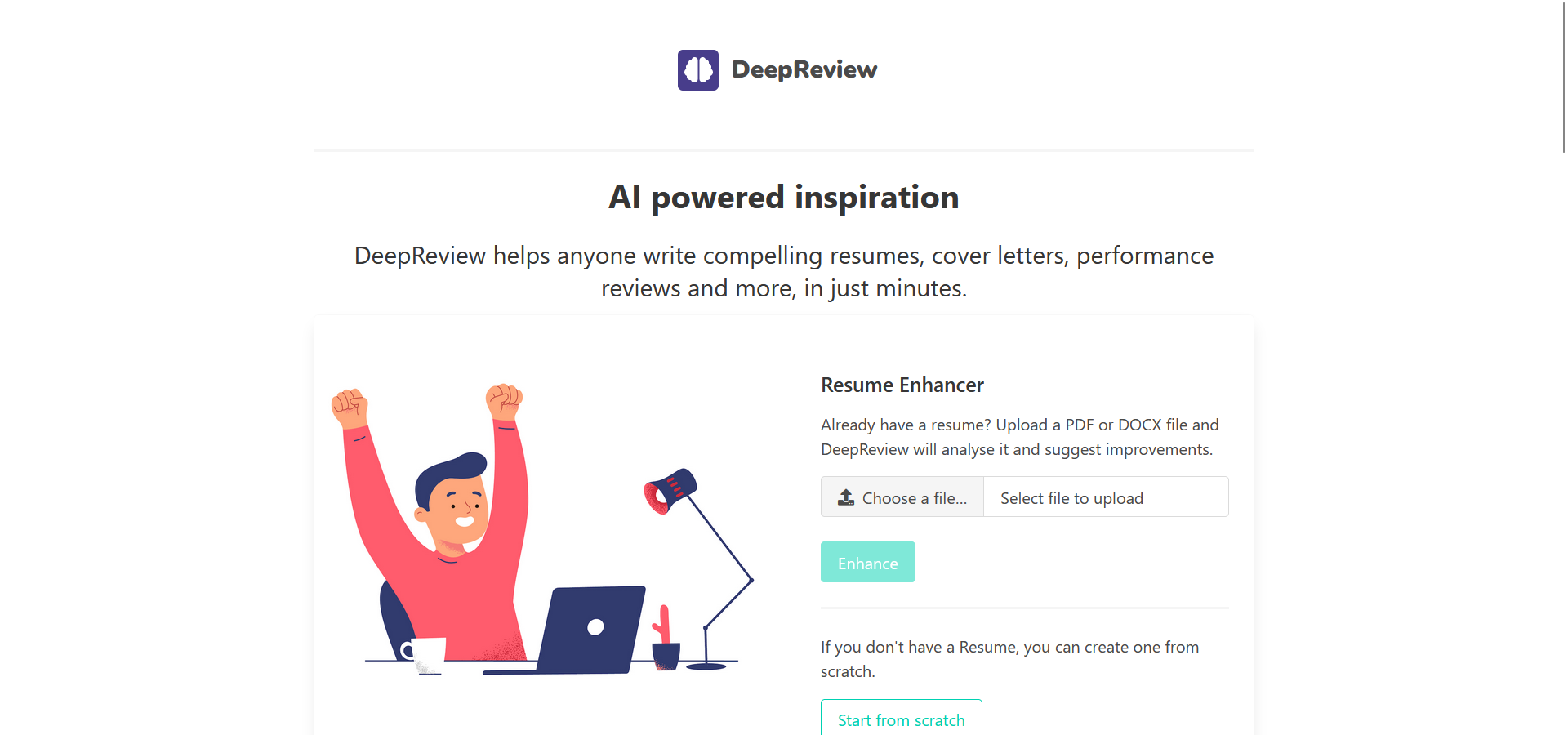  AI powered inspiration. DeepReview helps anyone