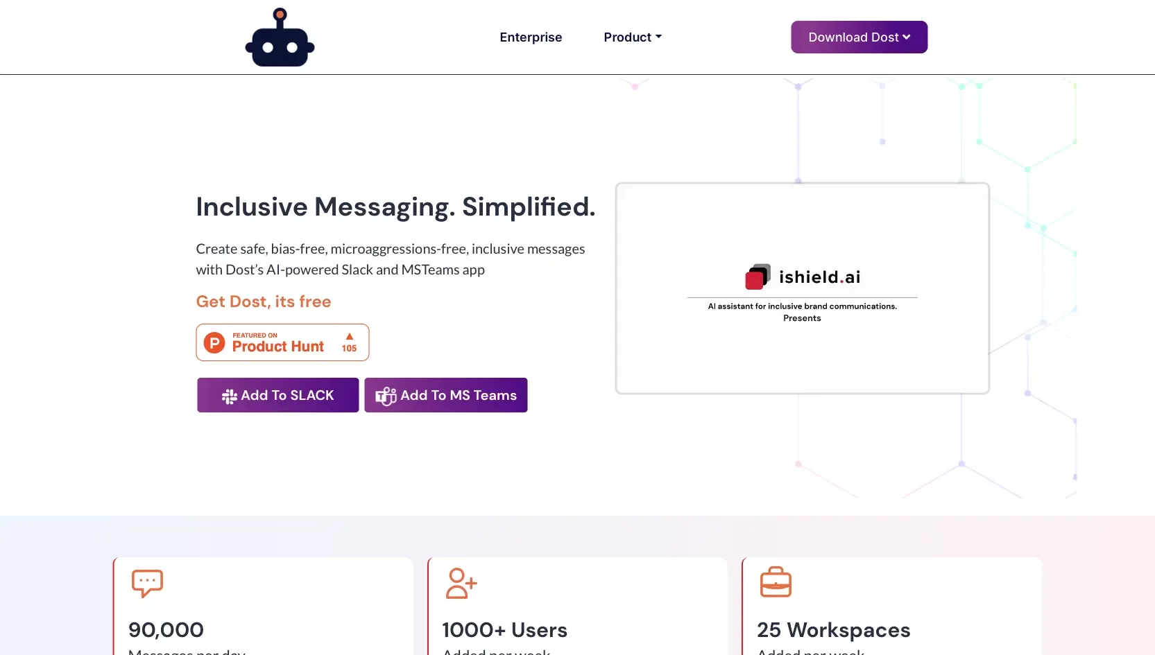  Create inclusive messages for Slack & MS Teams.