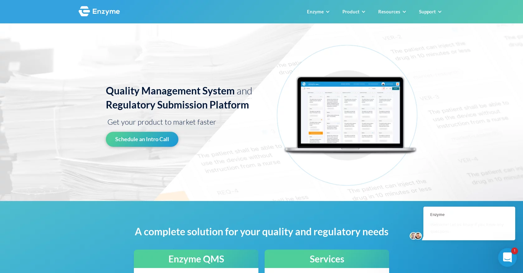  Enzyme QMS software for product development life