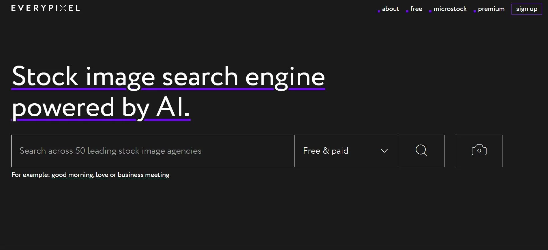  AI-powered search engine indexes 50+ stock image