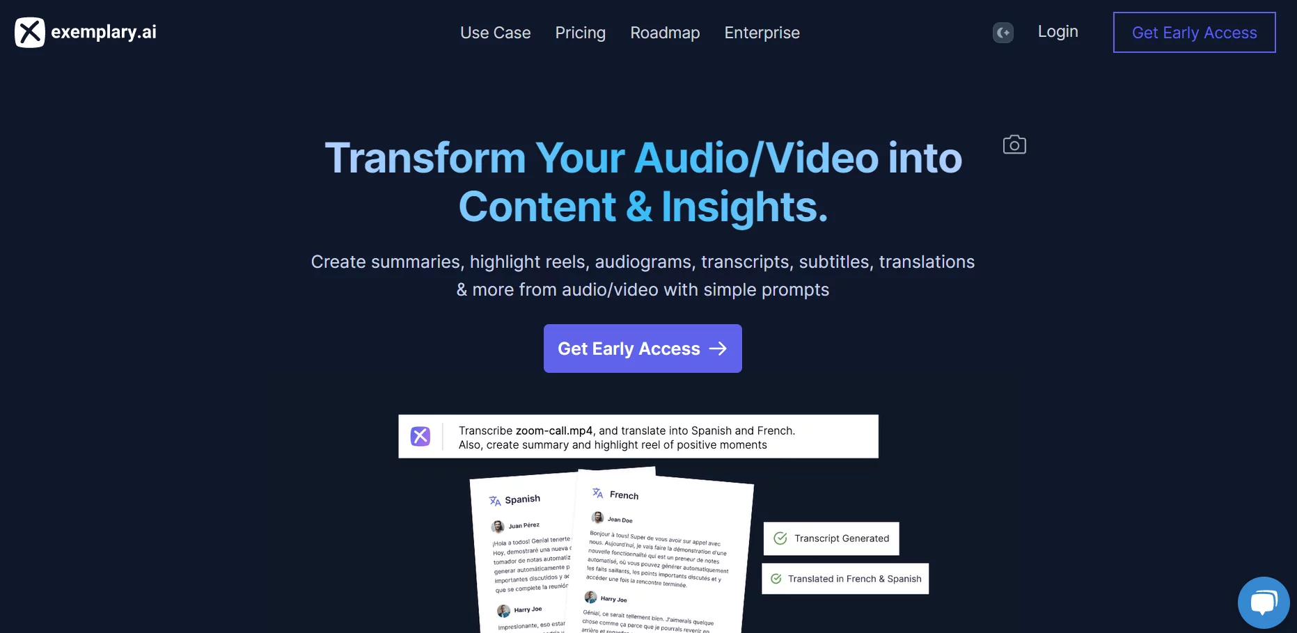  Transform Your Audio/Video into Content &