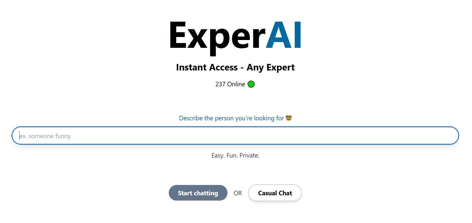  Have a conversation with an AI generated expert.