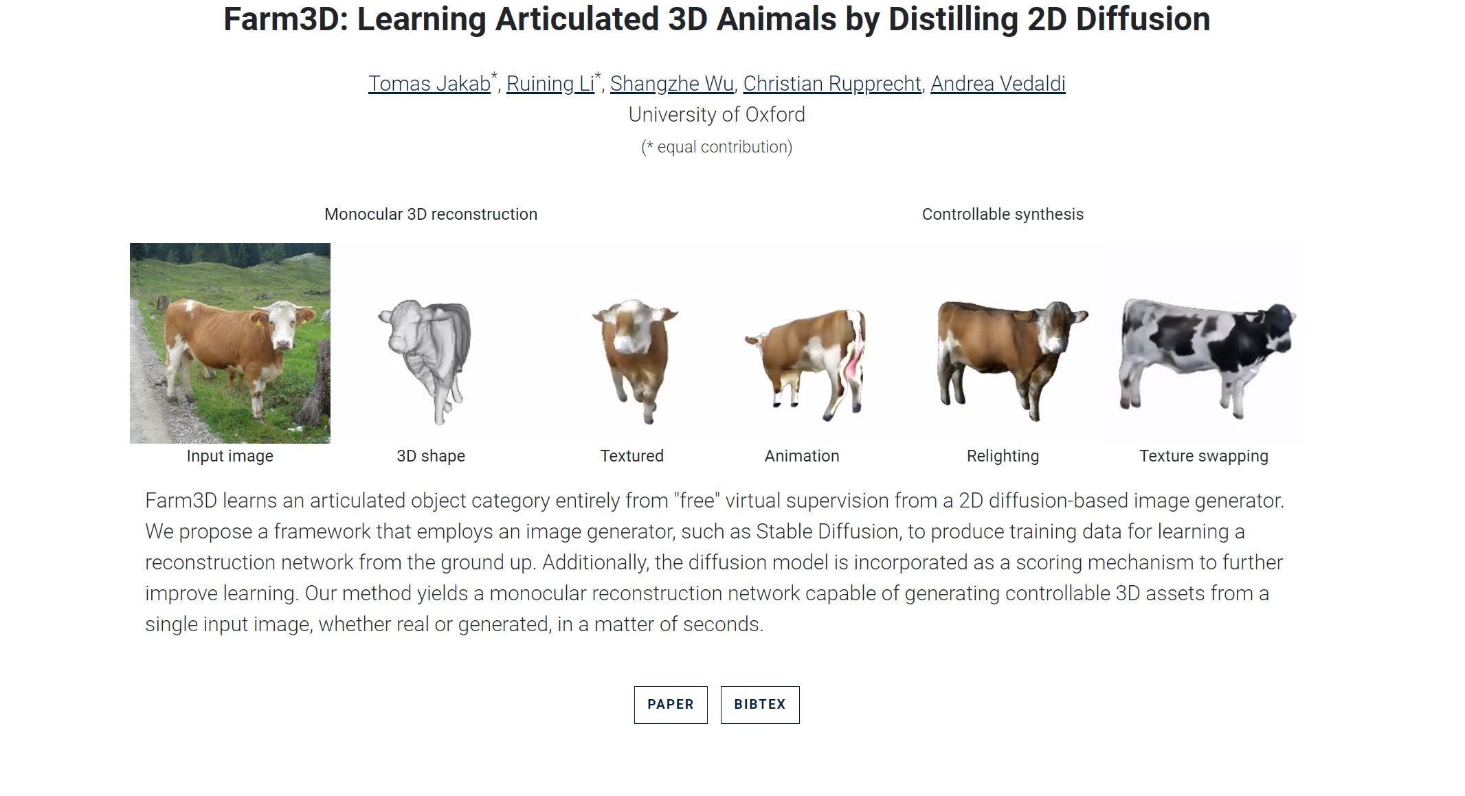  Learning Articulated 3D Animals by Distilling 2D