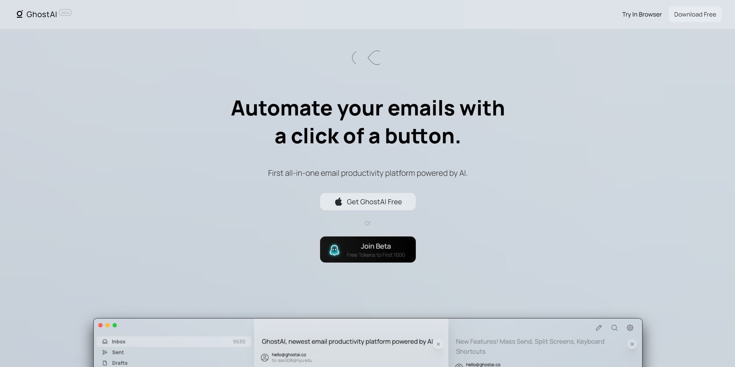  Automate your emails with a click of a button.