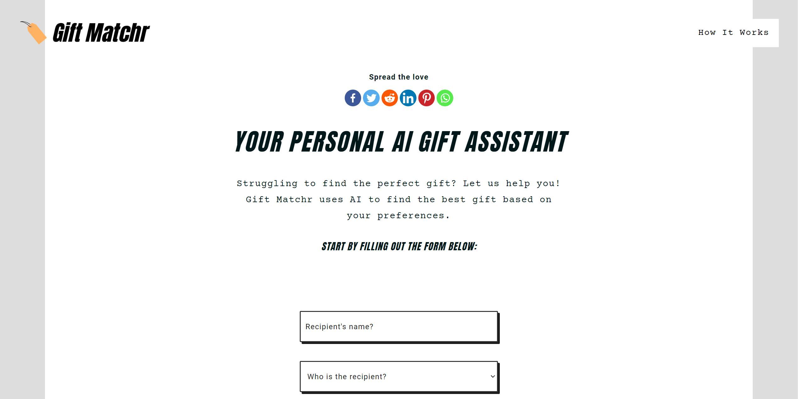  Your personal AI gift Assistant