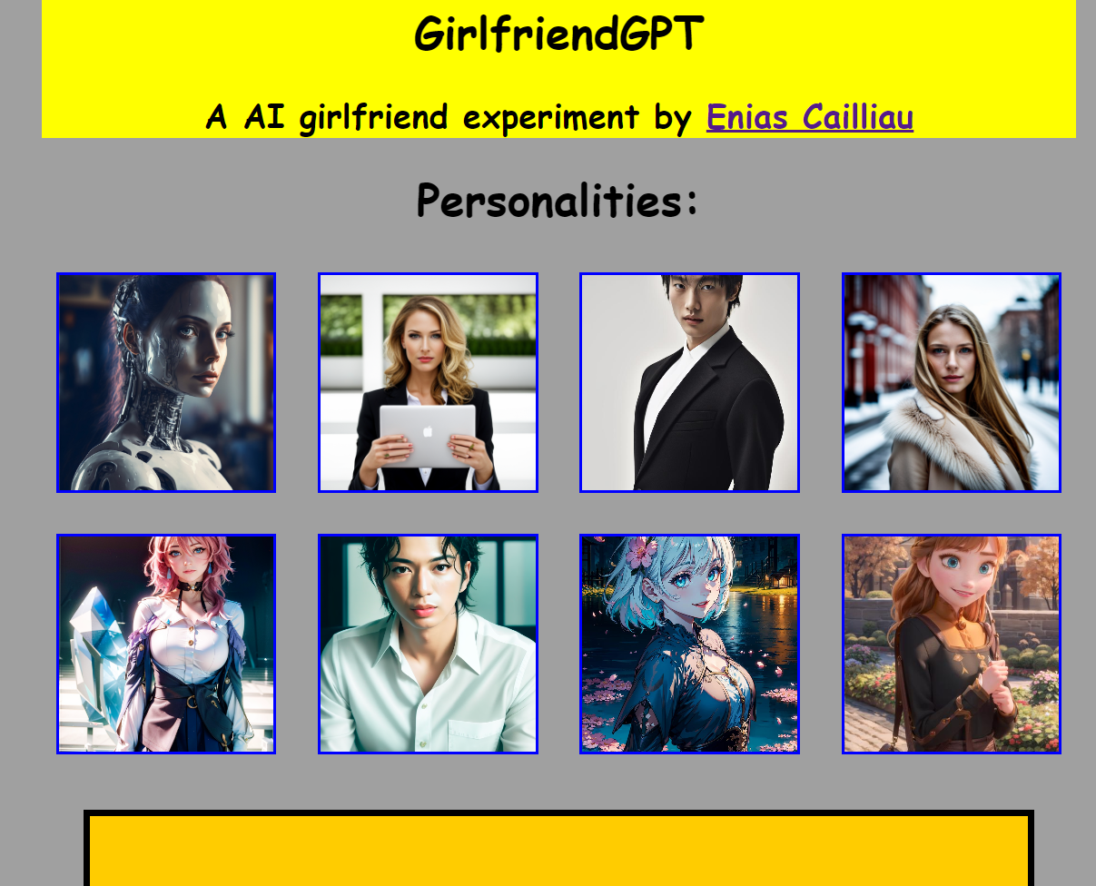  GirlfriendGPT - Your personal AI companion