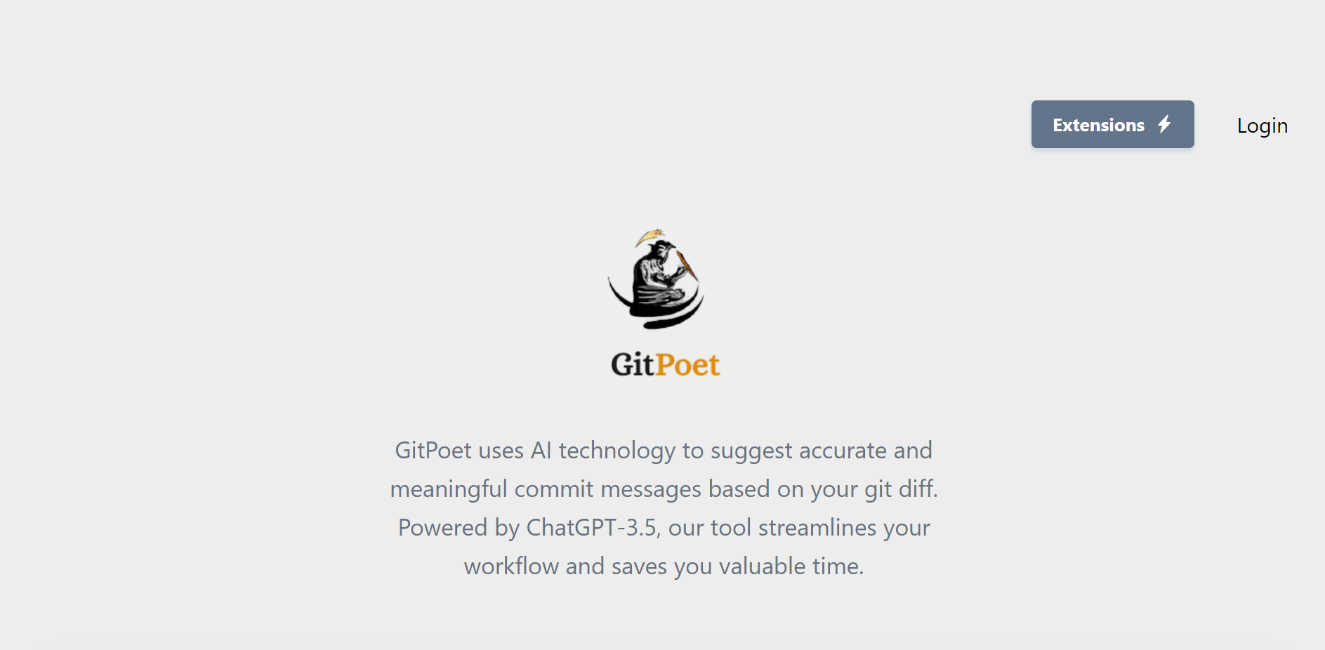  GitPoet uses AI technology to suggest accurate