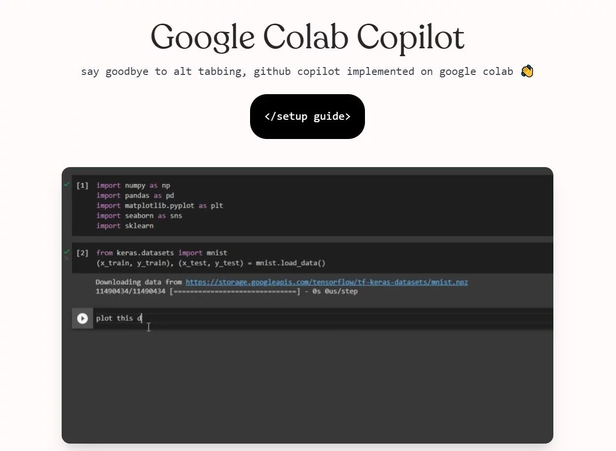  AI Python coding assistant on Google Collab