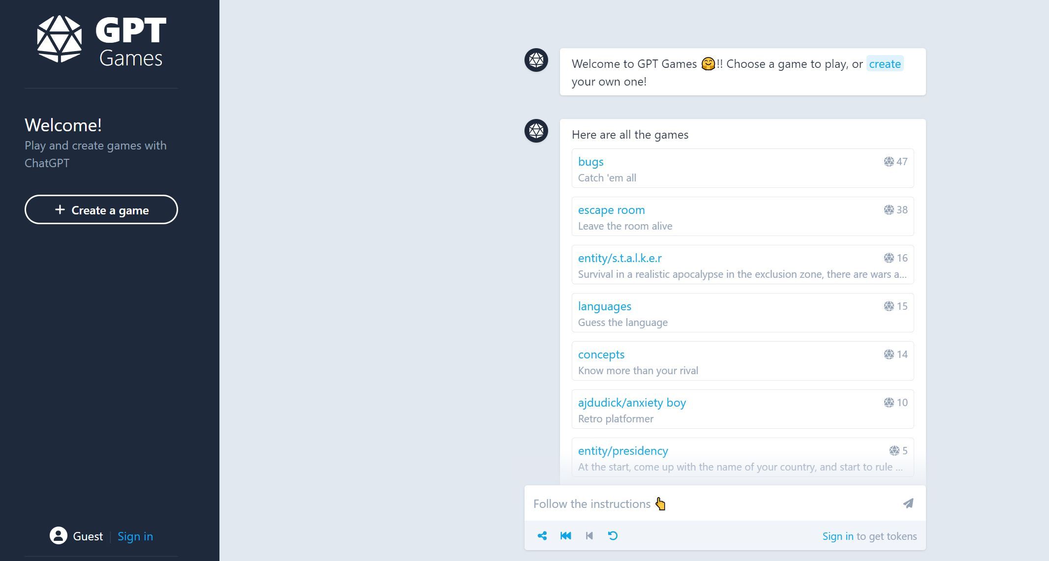  Play and create games with ChatGPT