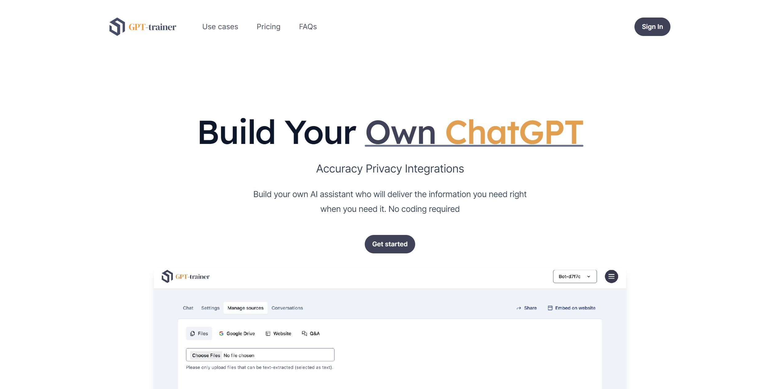  No Code, AI Chatbot Builder