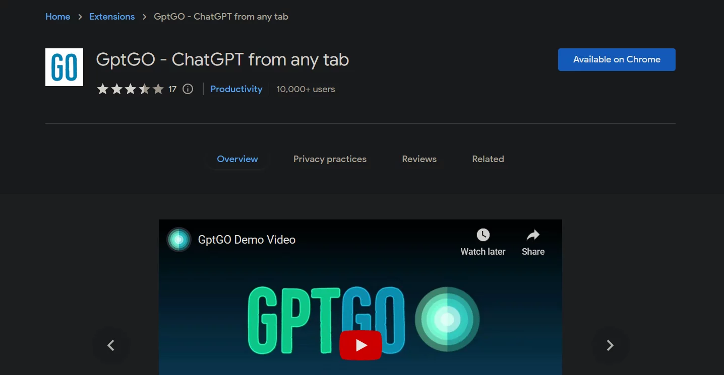  ChatGPT from any tab