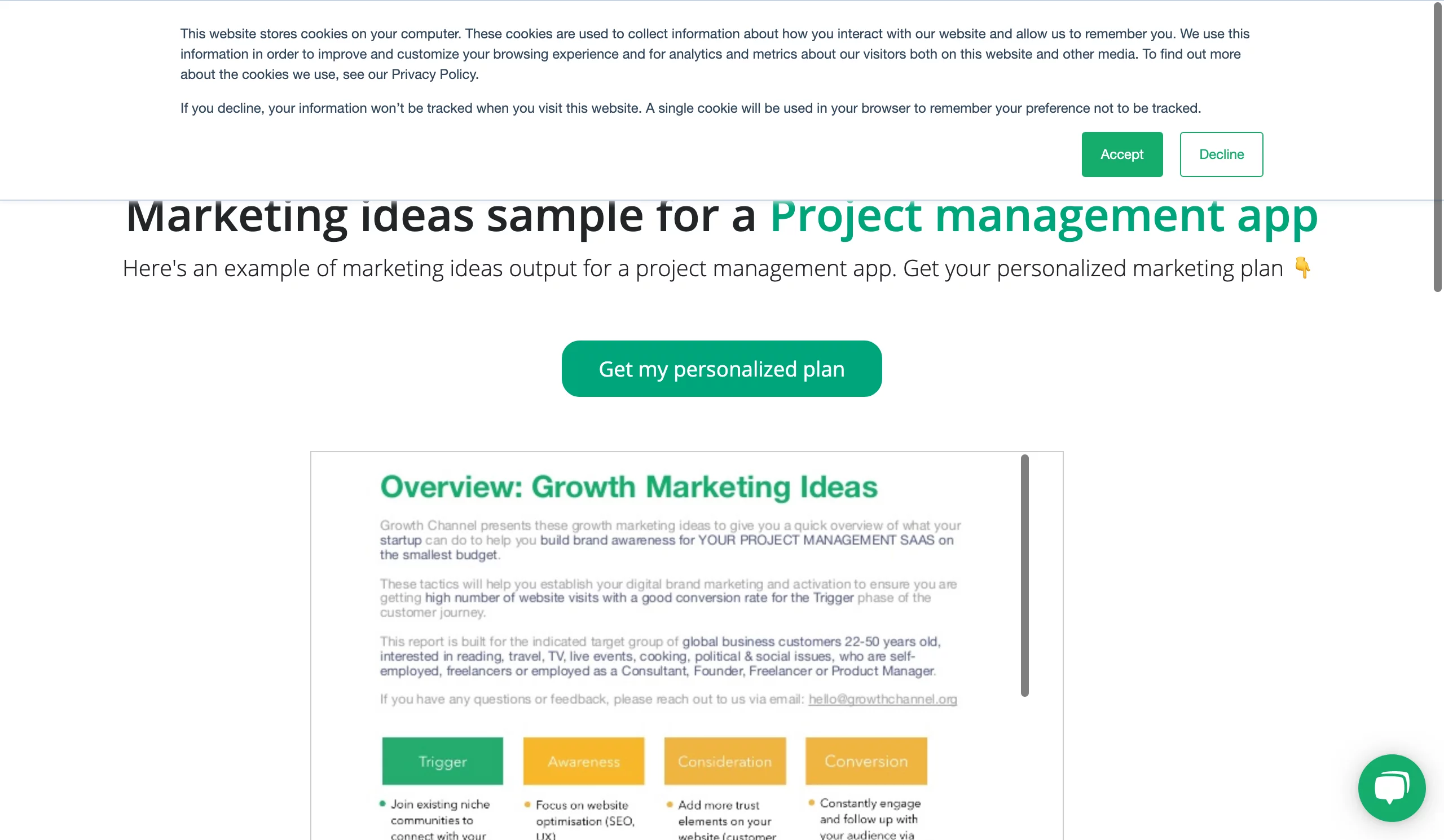  Using GPT-3 for creating marketing plans