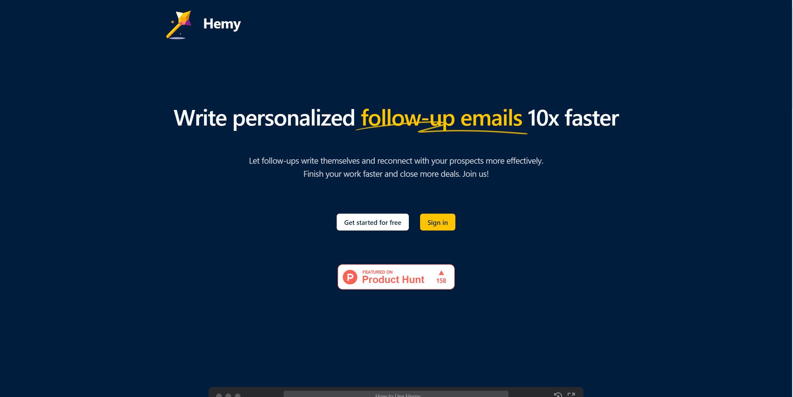  Write personalized follow-up emails 10x faster