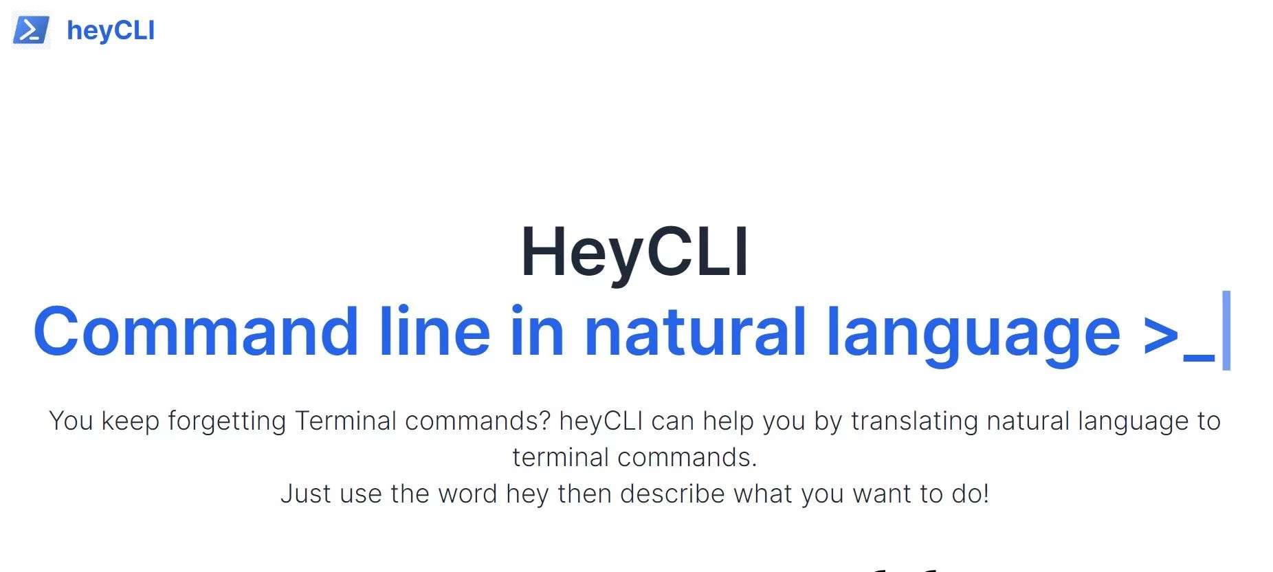  Command line in natural language