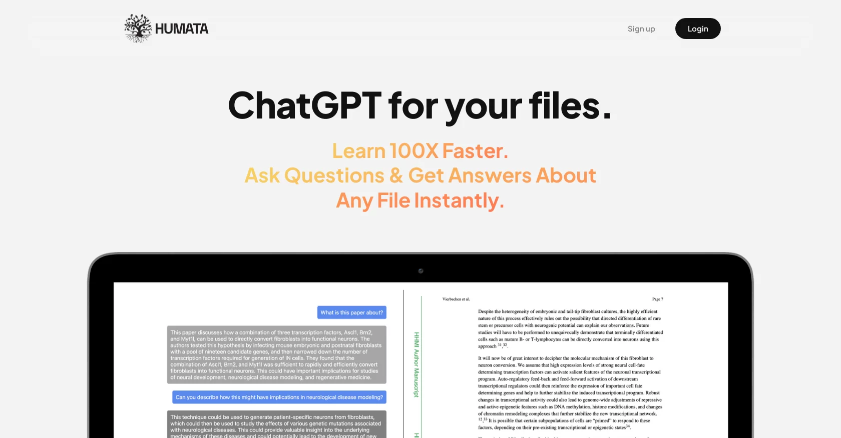  ChatGPT for your files.