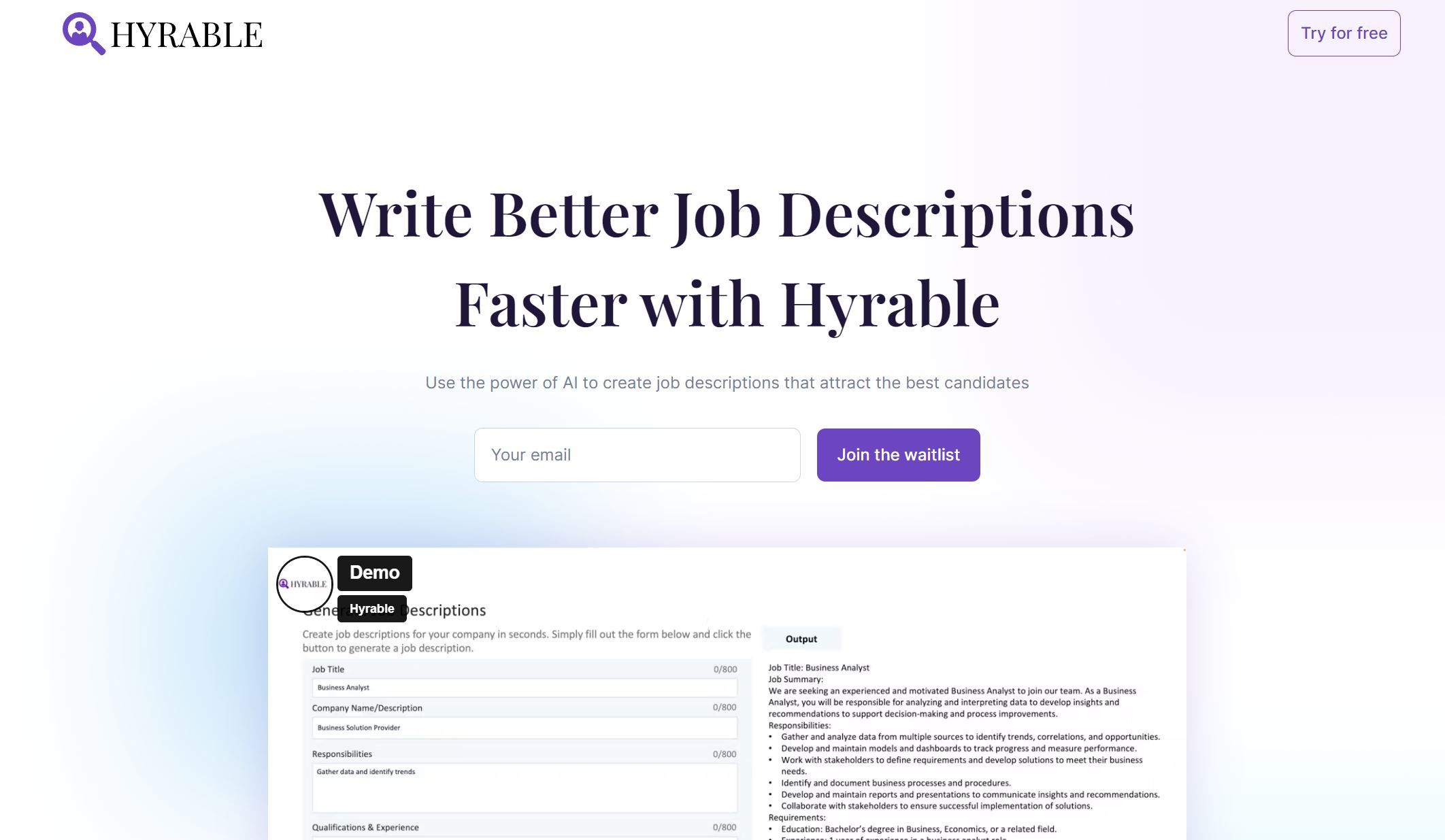  Streamline hiring with AI-powered job description