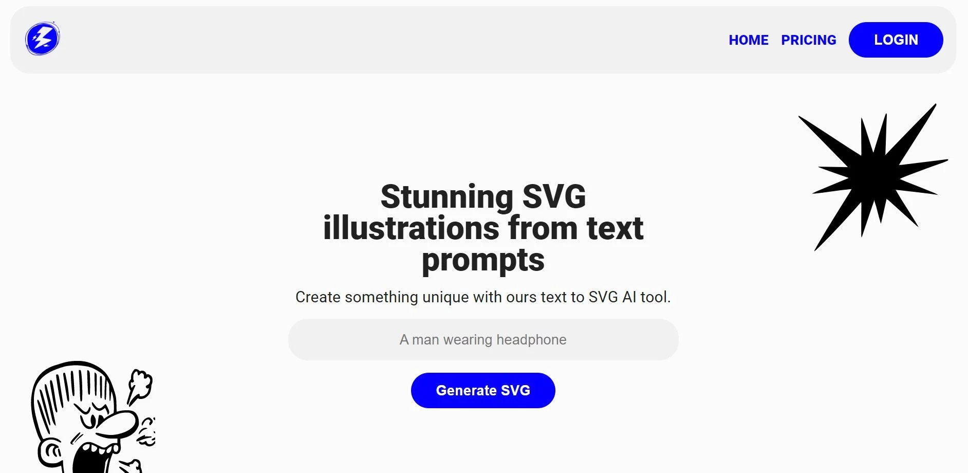  Generate unique SVG illustrations from text