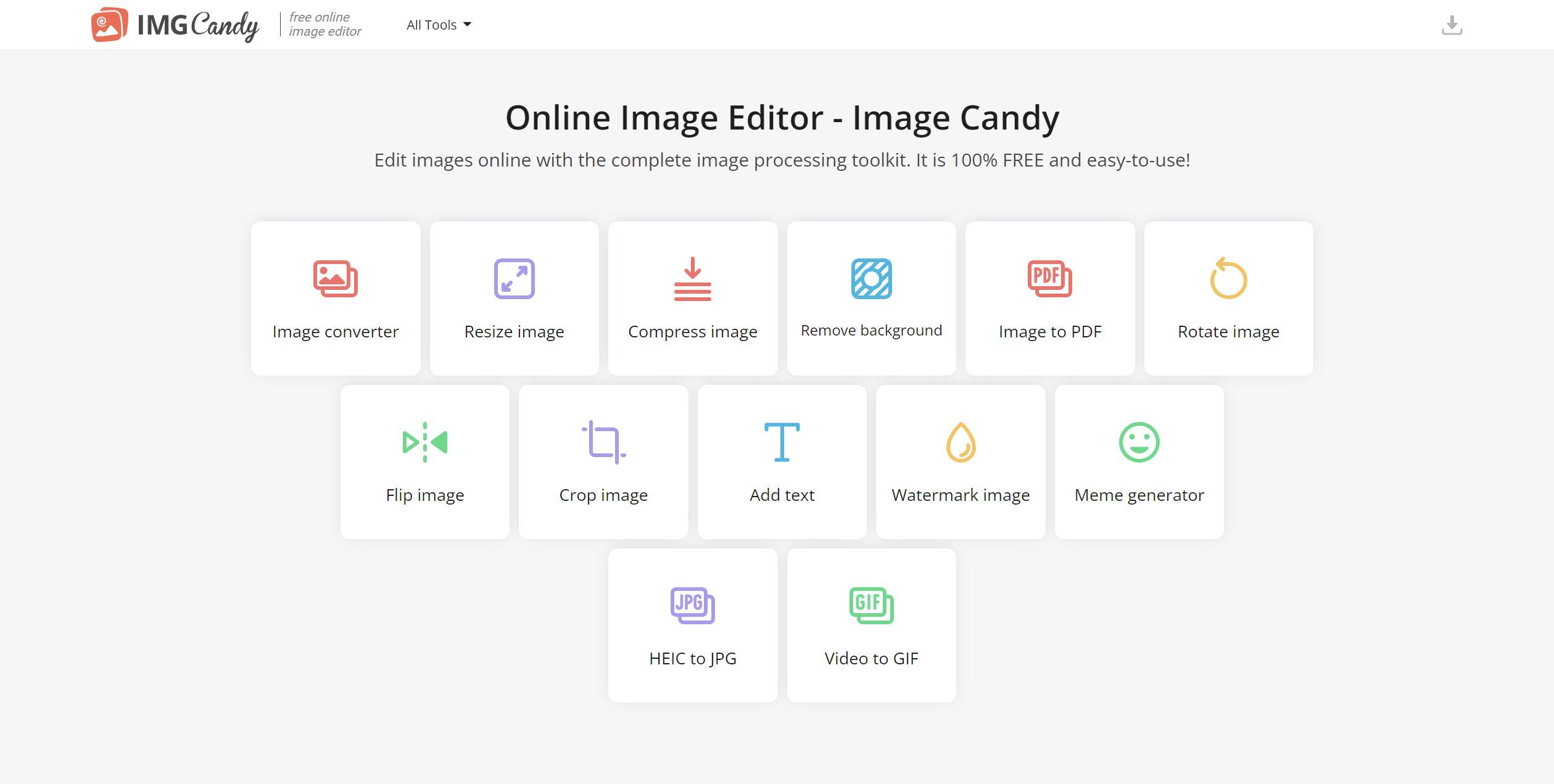  Online Image Editor - Image Candy