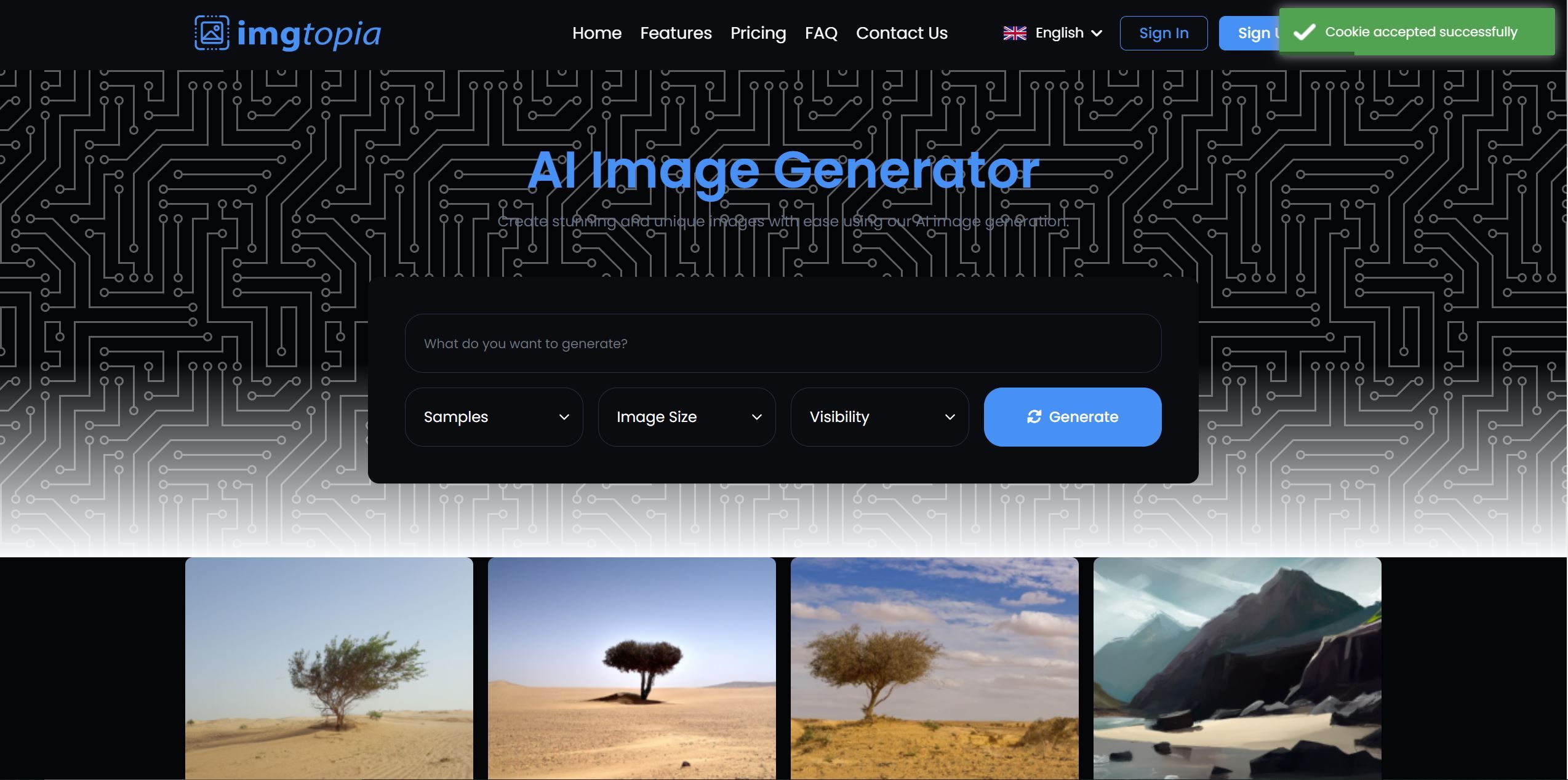  Generated images made easy for all users.