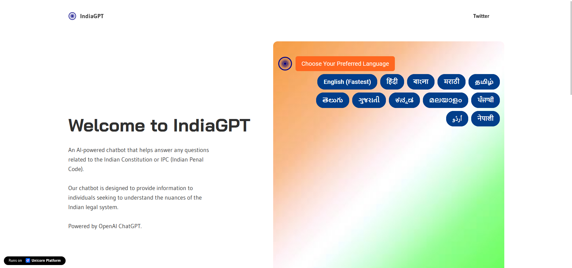  An AI-powered Chatbot for Indian Constitution and