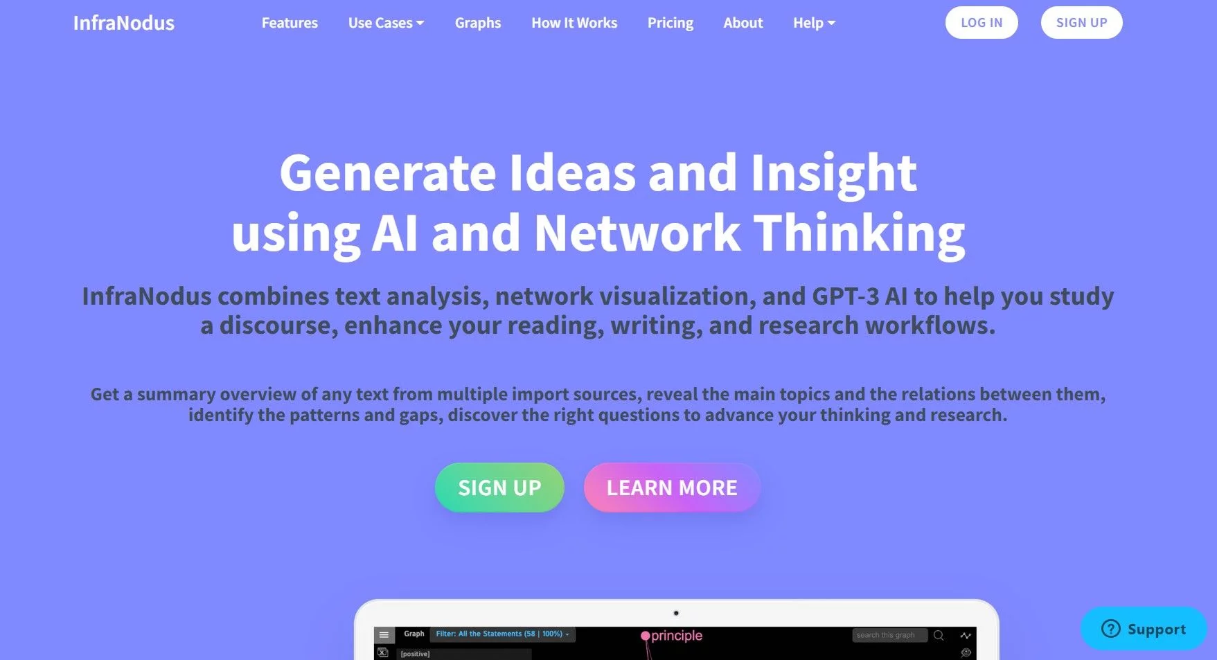  Generate ideas & insights using AI & Network