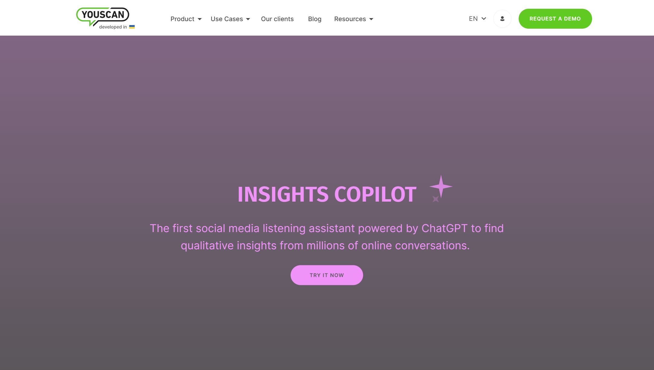  The first social media listening assistant